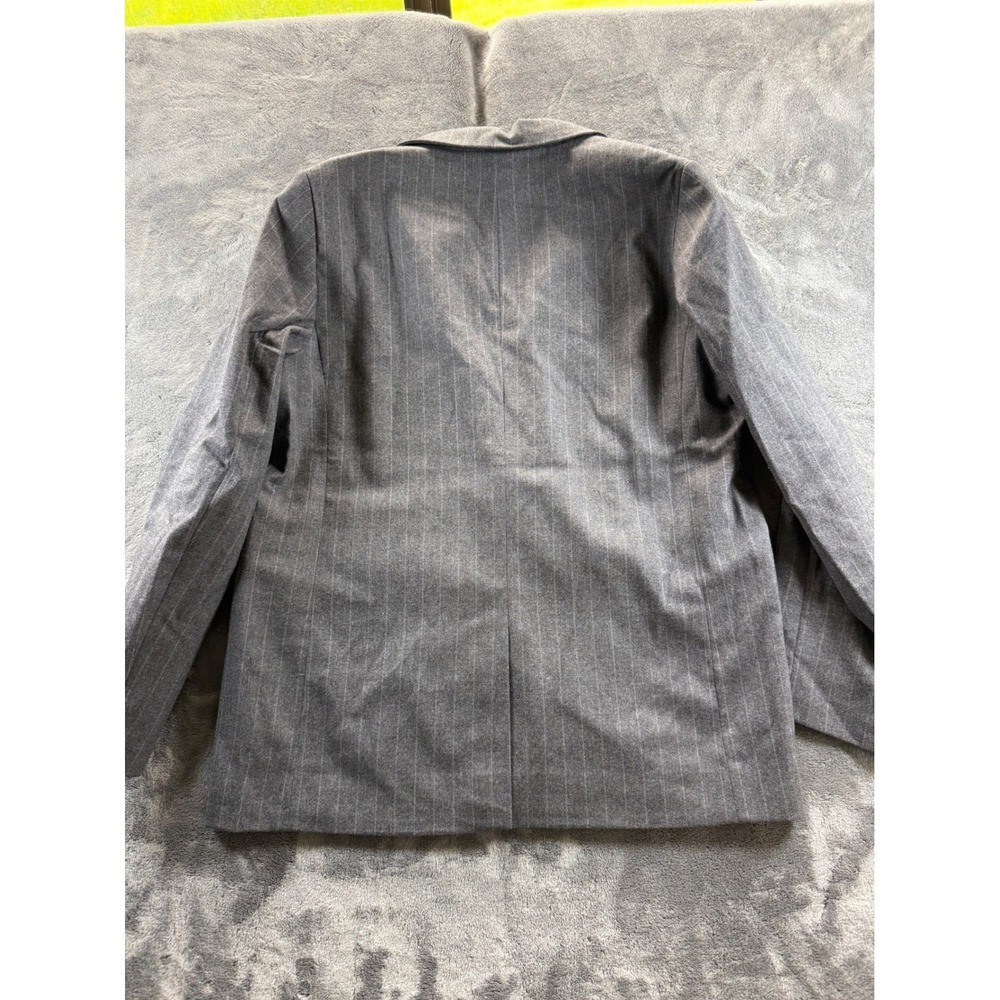 NWT JJXX women's Mary Brushed Reg Blazer TLR SN Dark Grey Pinstripe - Picture 8 of 11